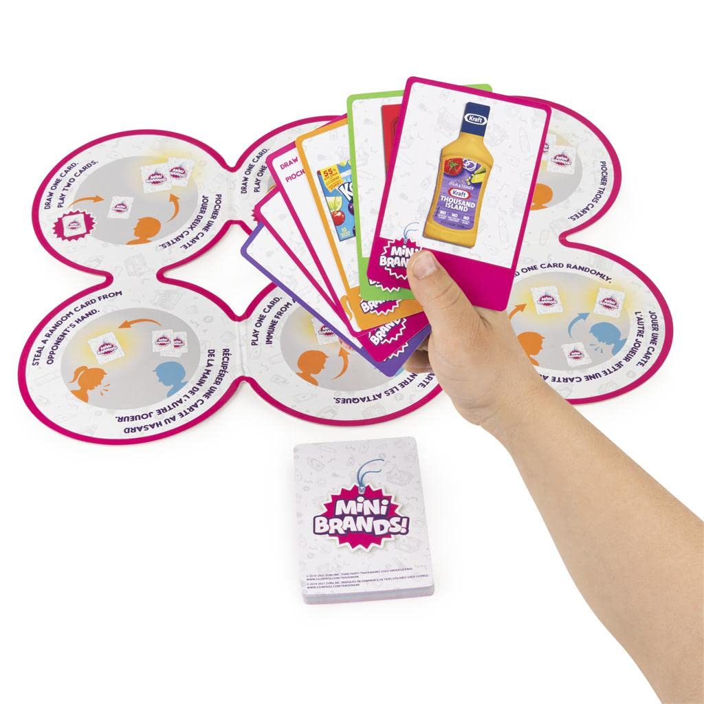 Surprise Mini Brands Supermarket Race Board Game w / 2 Collectible Movers