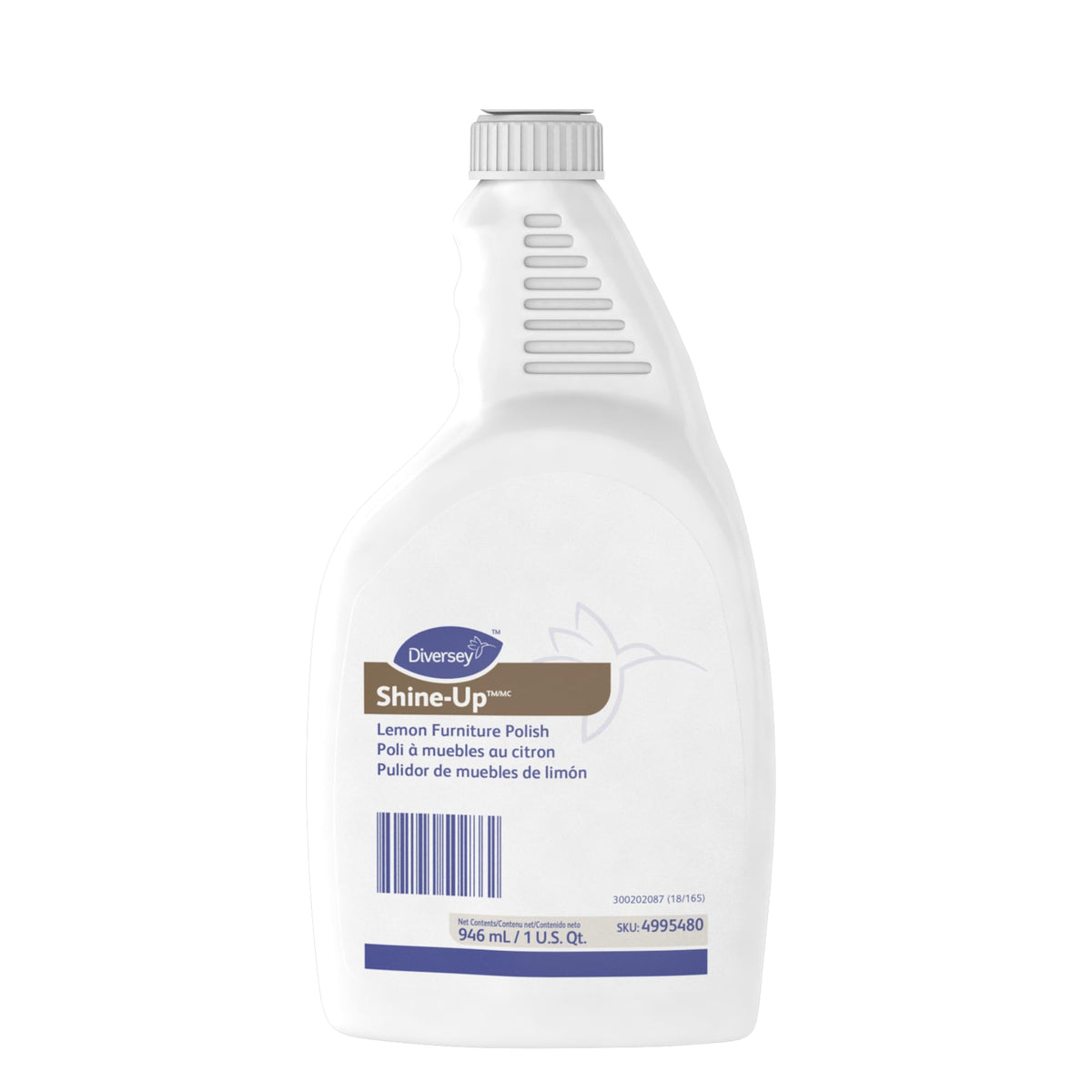 Diversey, DVO4995480, Shine-Up Lemon Furniture Polish, 1 / Each, White