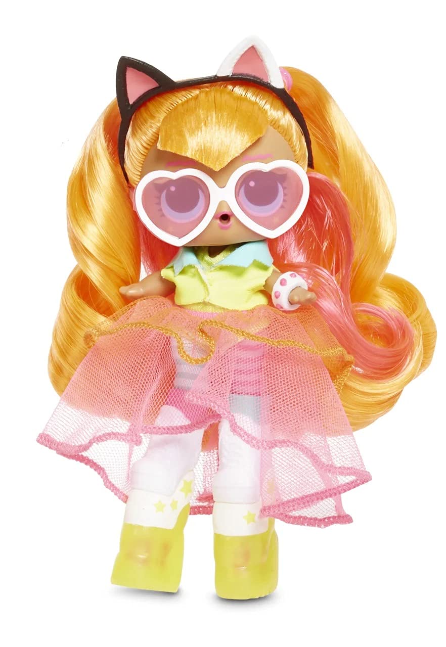 L.O.L. Surprise! JK Neon Q.T. Mini Fashion Doll with 15 Surprises