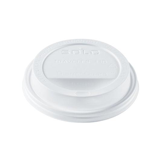 Solo Traveler Sip-Through Hot Cup Lids, White, 120 Count (TL1224TG)