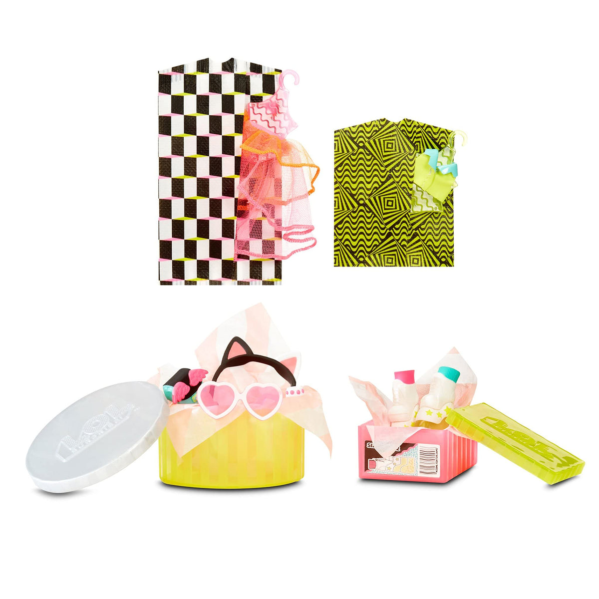 L.O.L. Surprise! JK Neon Q.T. Mini Fashion Doll with 15 Surprises