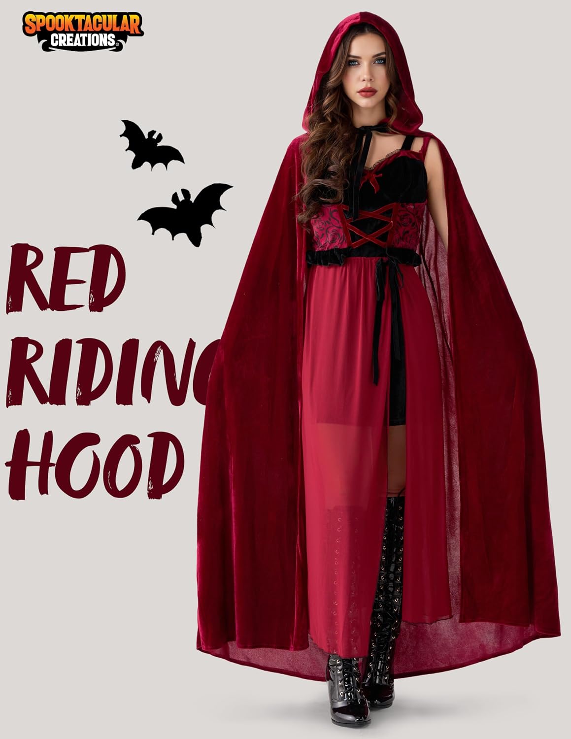 Spooktacular Creations Women's Little Red Riding Hood Costume, Small