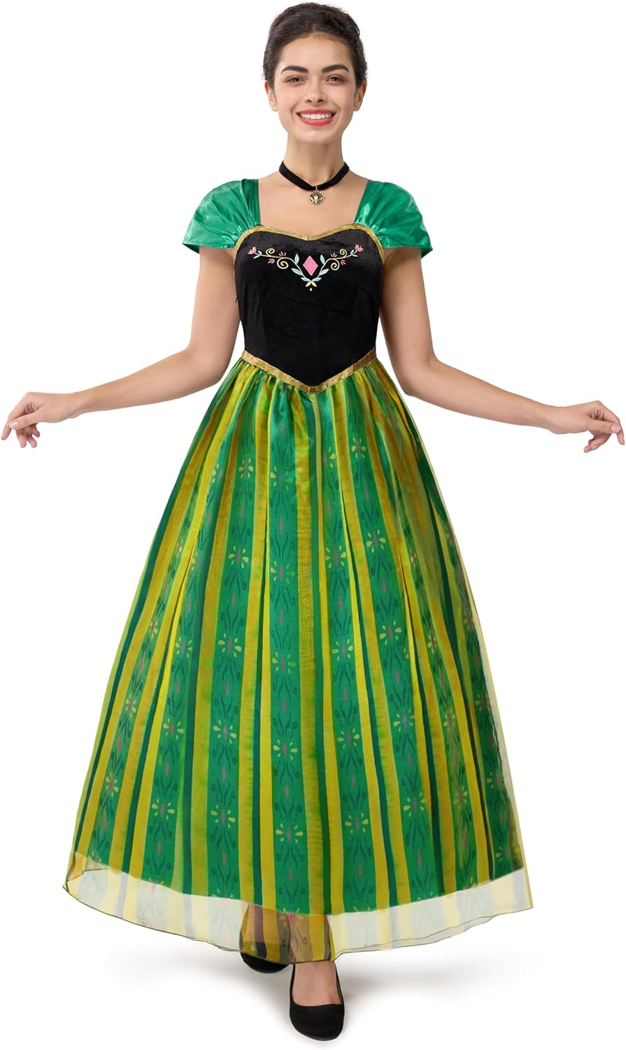 Spooktacular Creations Women's Green Princess Coronation Dress Costume, Medium