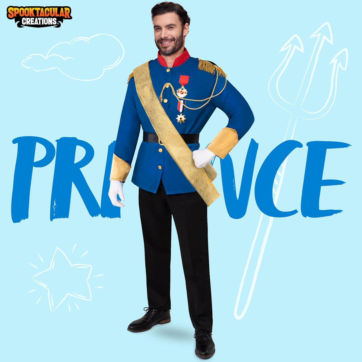 Spooktacular Creations Men Prince Charming Costume, Large