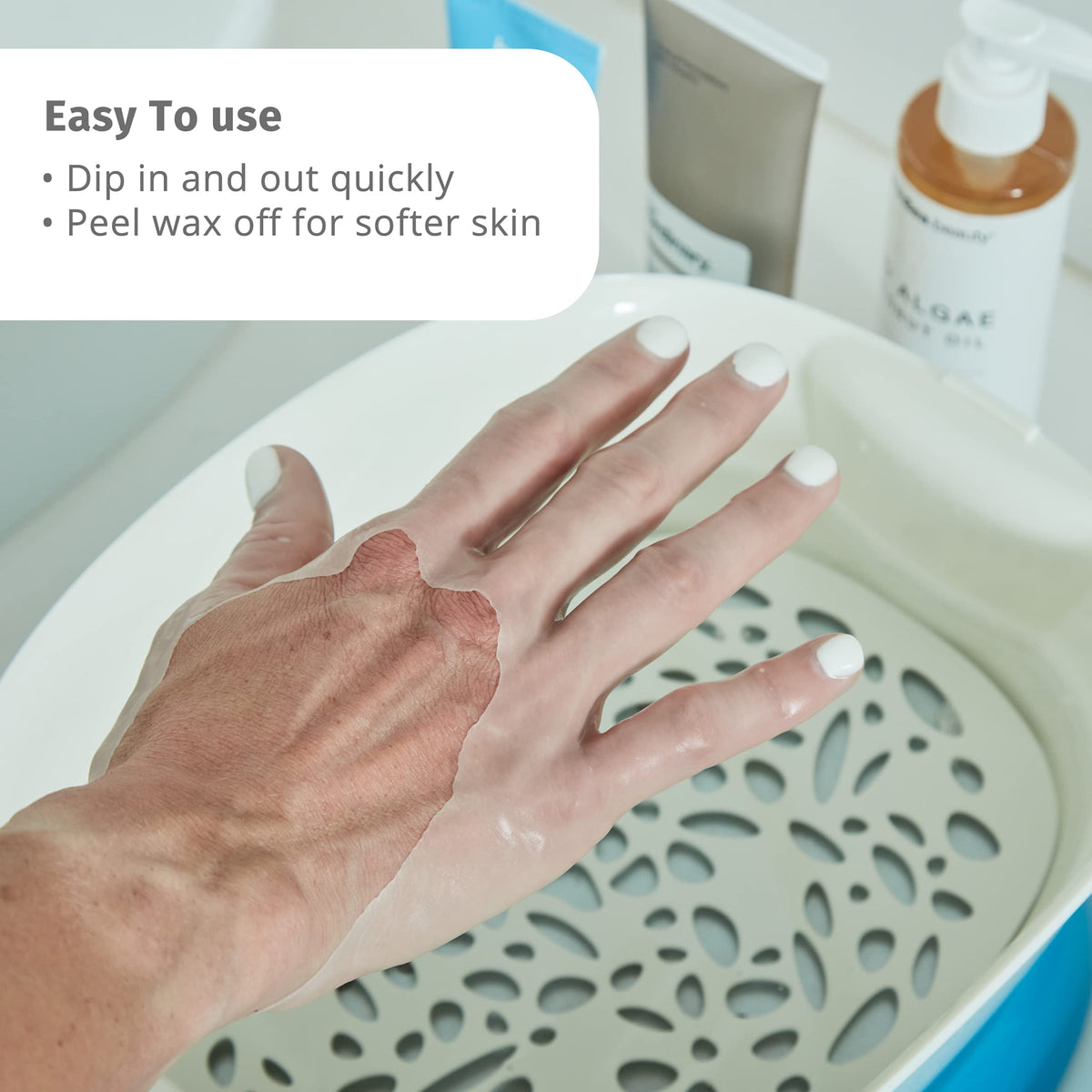 Homedics Paraffin Wax Machine - Soothe & Moisturize w / 3 lbs of Wax & 20