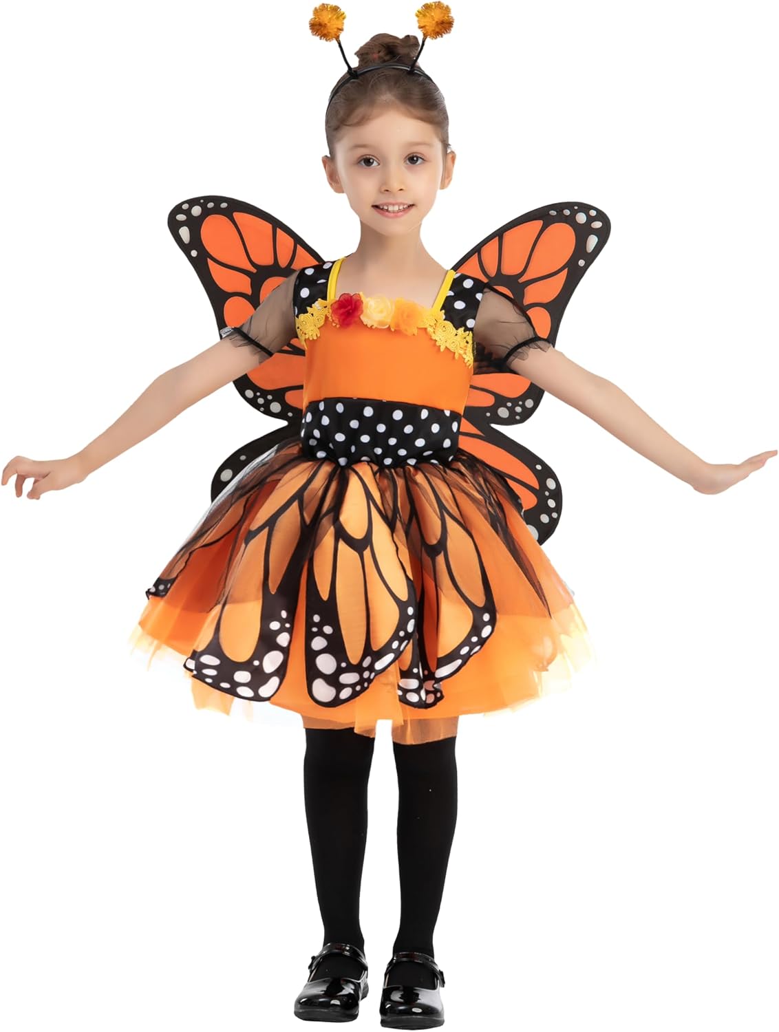 Spooktacular Creations Girls Butterfly Costume with Wings & Headband, Large