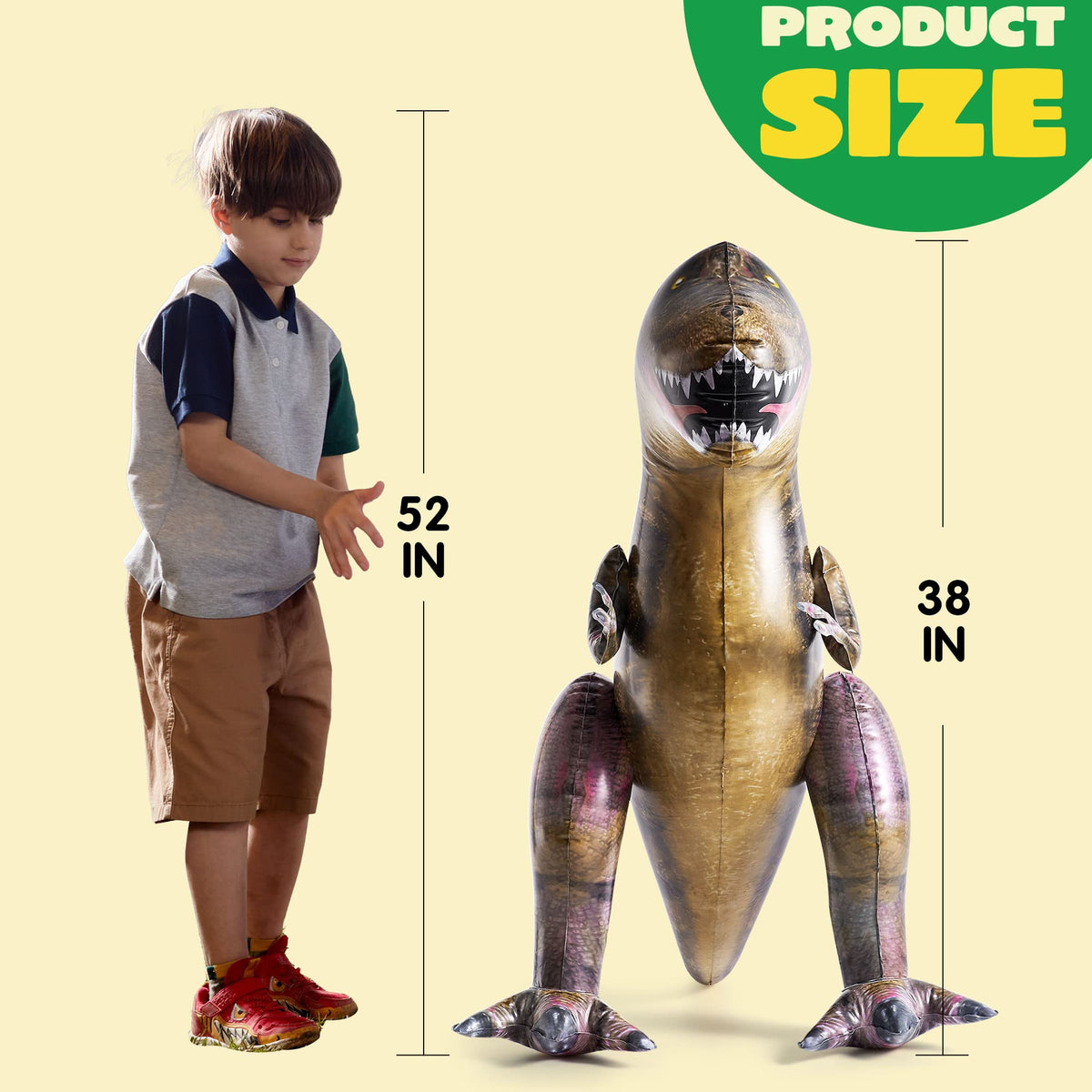 Dinosaur Inflatable, Tyrannosaurus Rex / Triceratops / Braciosoris