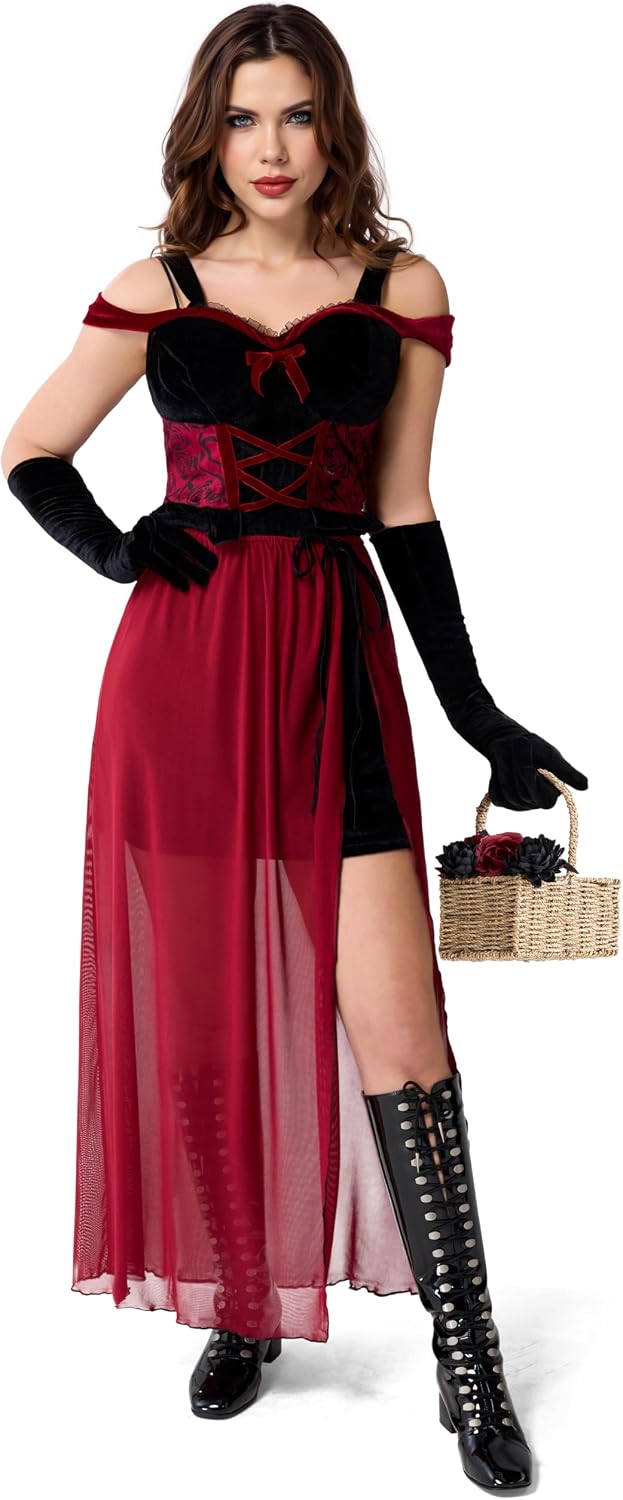 Spooktacular Creations Women's Little Red Riding Hood Costume, Small