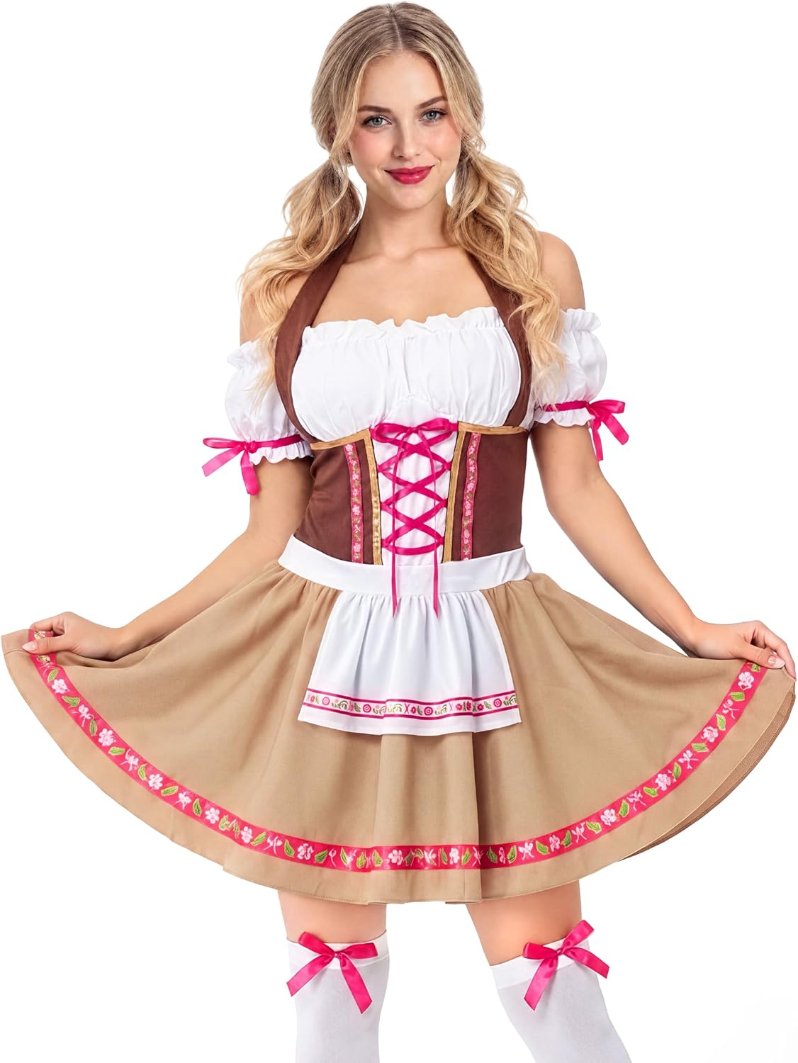 Spooktacular Creations Women's Oktoberfest German Bavarian Dirndl Dress, Small