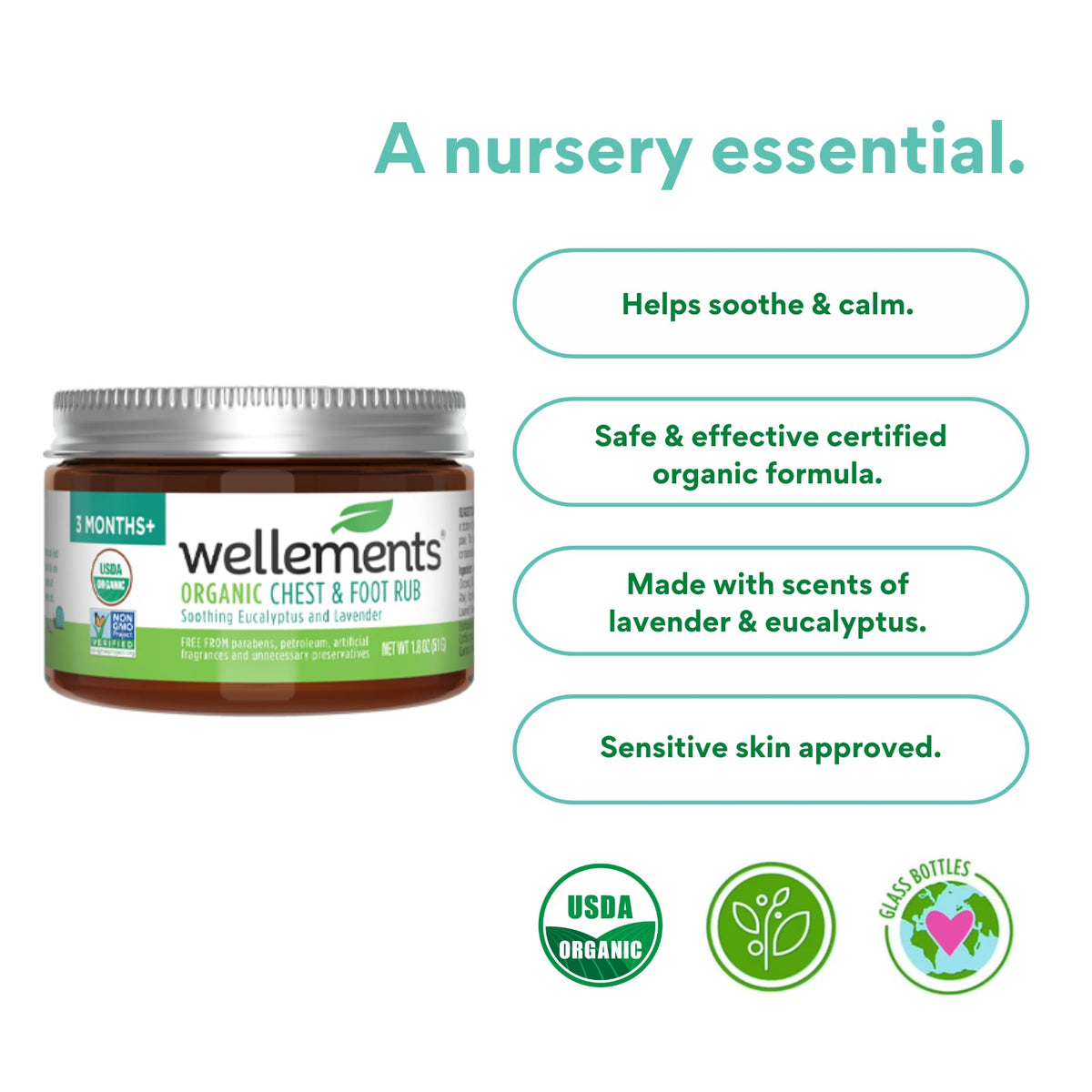 Wellements Organic Baby Feel Better Kit | Organic Nighttime Baby Cough Syrup