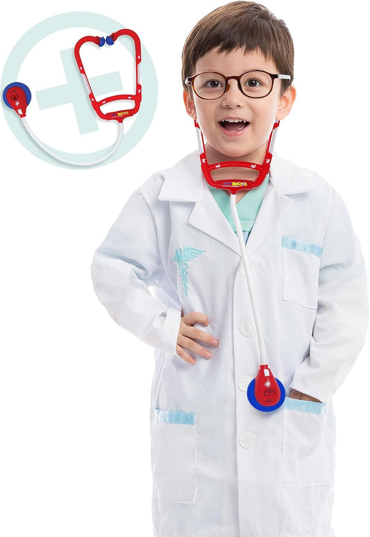 Spooktacular Creations Jr. Doctor Lab Coat Deluxe Kids Costume Set, Medium