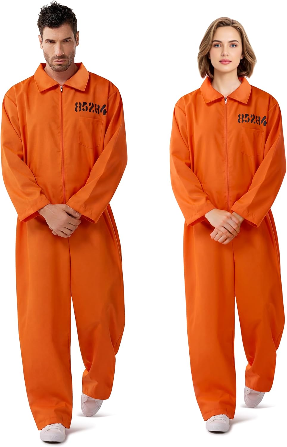 Spooktacular Creations Orange Prisoner Jumpsuit Costume, Unisex Adult, X-Large