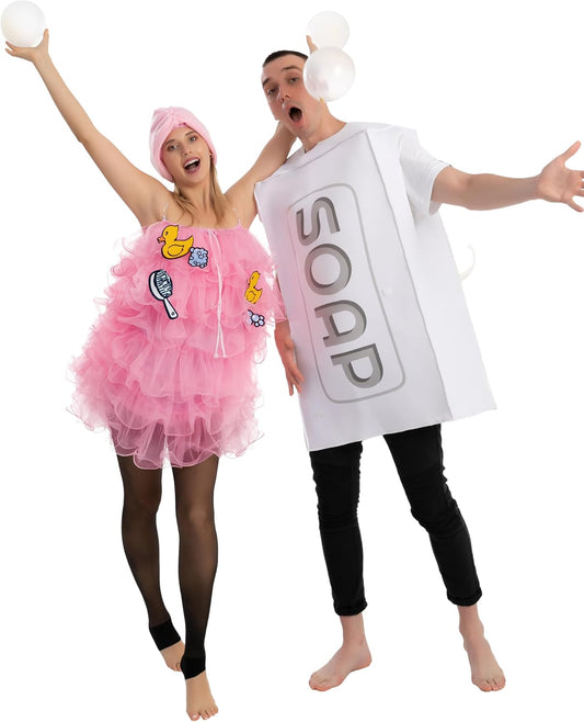 Spooktacular Creations Loofah and Soap Couples Costume, Adult Standard