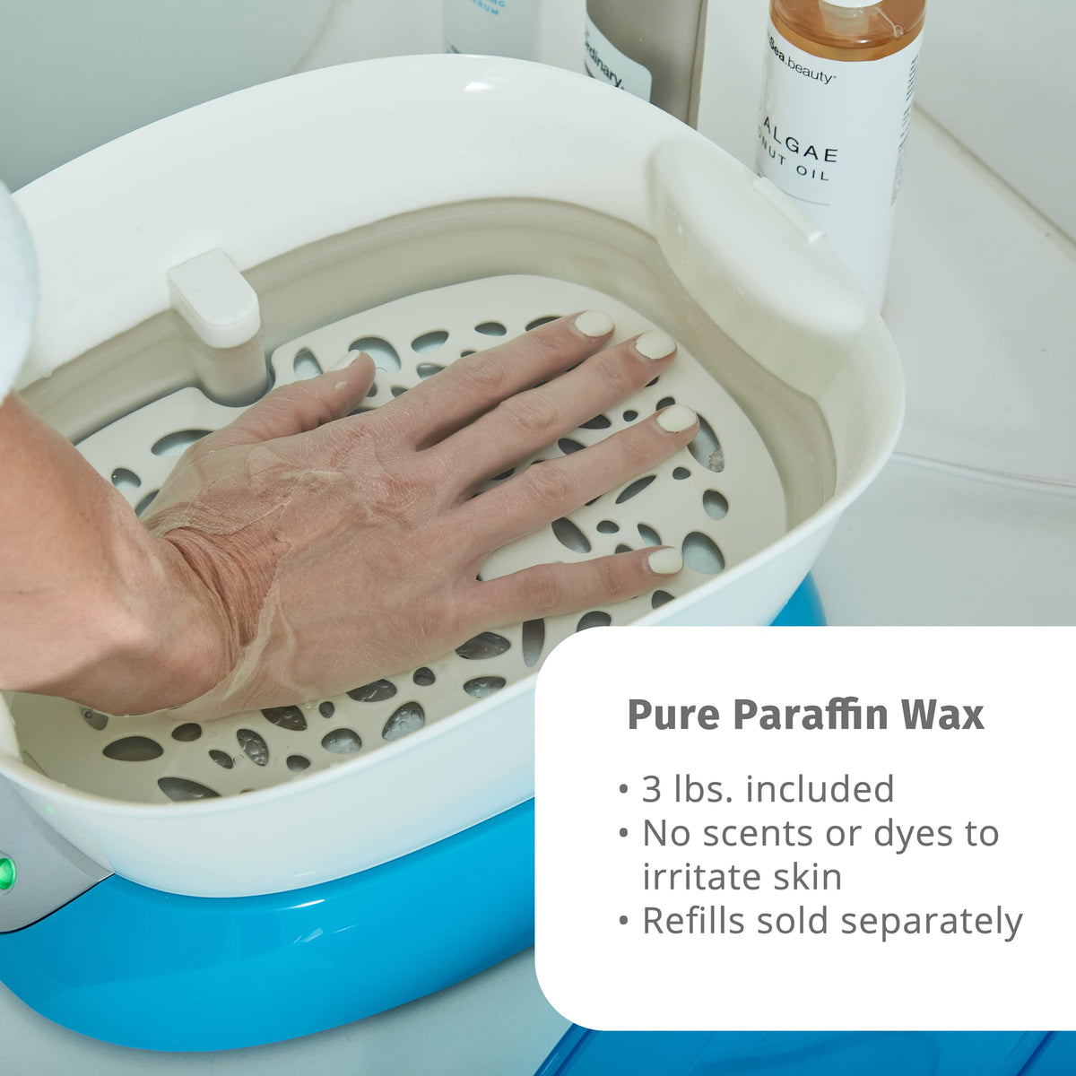 Homedics Paraffin Wax Machine - Soothe & Moisturize w / 3 lbs of Wax & 20
