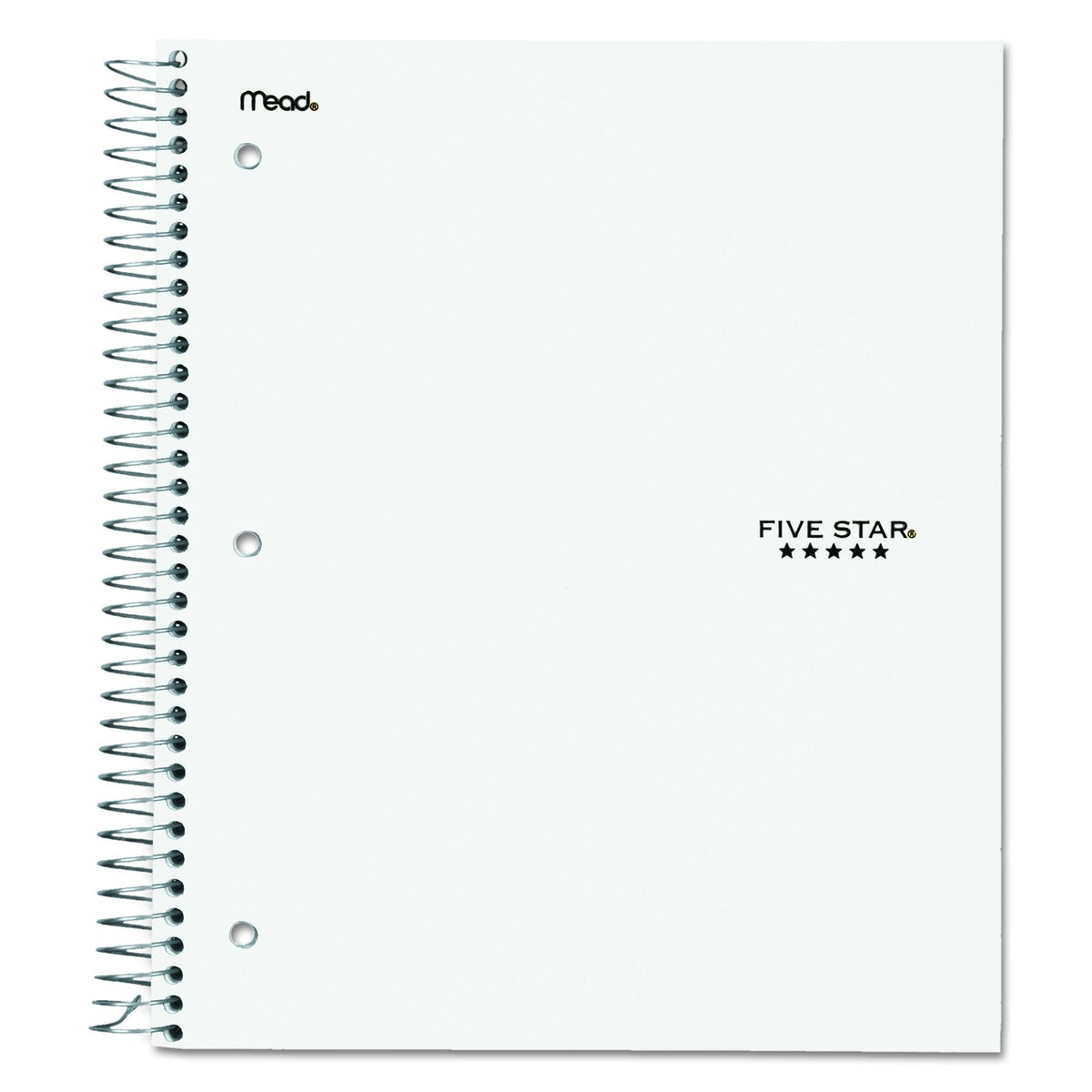 Five Star 06210 Wirebound 3-Subject Notebook, College Rule, 11 x 8 1 / 2