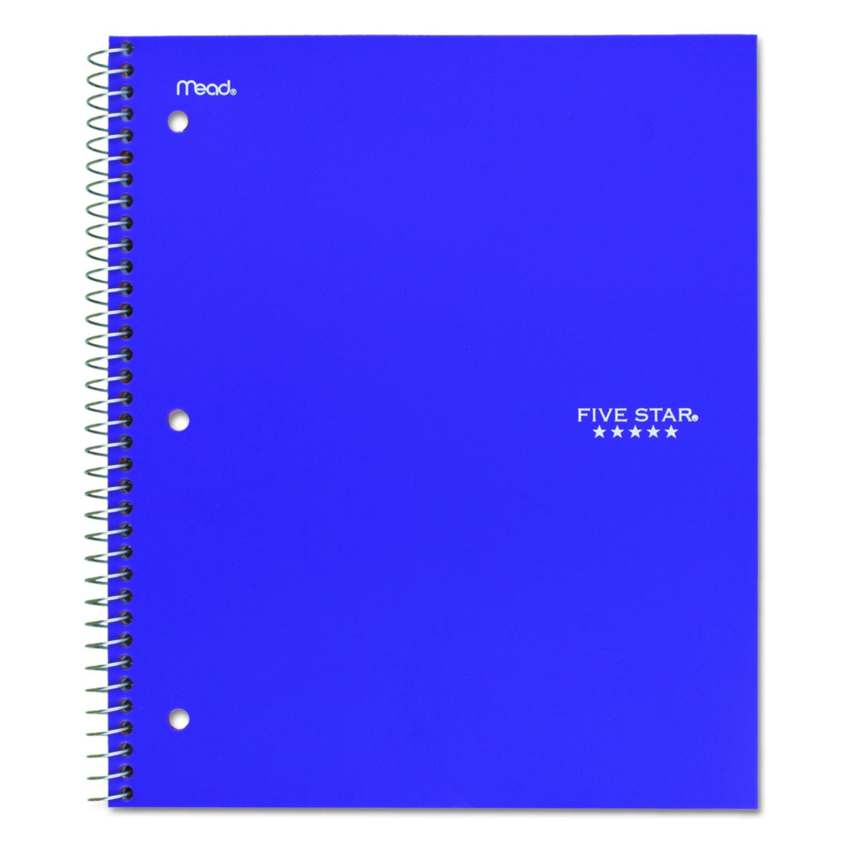 Five Star 06210 Wirebound 3-Subject Notebook, College Rule, 11 x 8 1 / 2