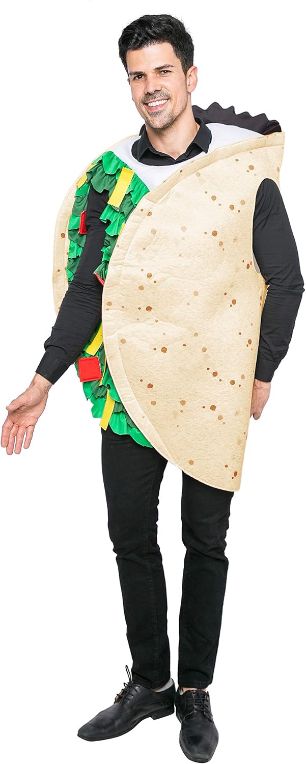 Spooktacular Creations Adult Taco Costume, Standard