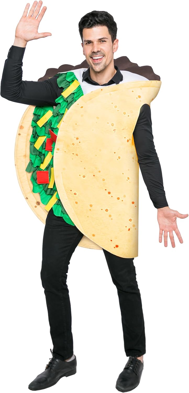 Spooktacular Creations Adult Taco Costume, Standard