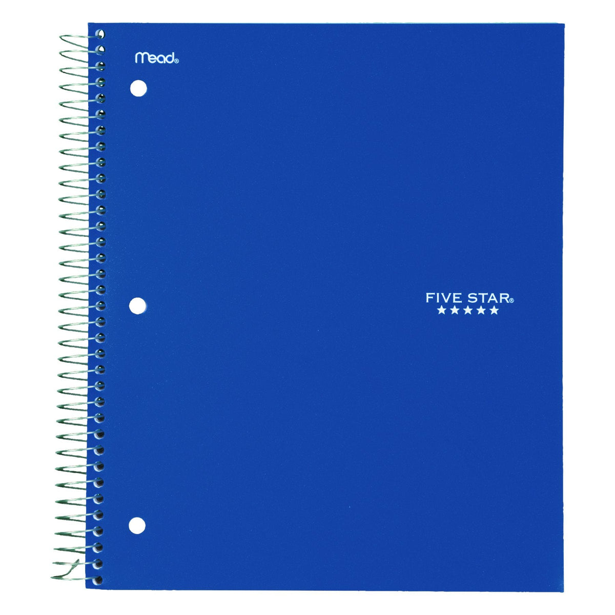 Five Star 06210 Wirebound 3-Subject Notebook, College Rule, 11 x 8 1 / 2