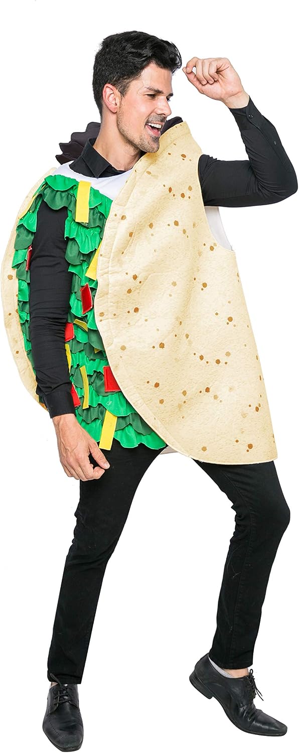 Spooktacular Creations Adult Taco Costume, Standard