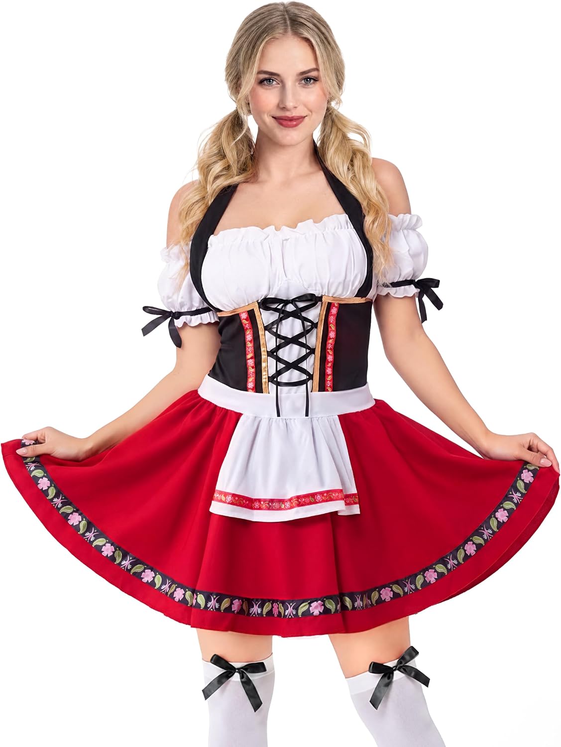 Spooktacular Creations Women's Oktoberfest Dirndl Dress Costume, Medium