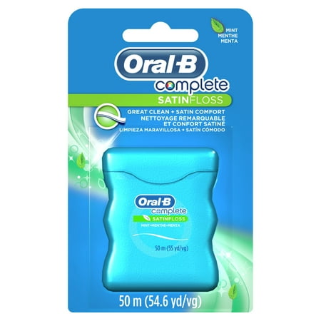 Oral-B Complete SatinFloss Dental Floss Mint 50 m - 6pack
