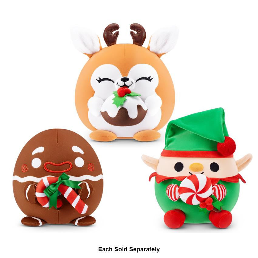 Zuru Snackles Christmas Series 2 Frosty 8-Inch Plush with Snack Accessory