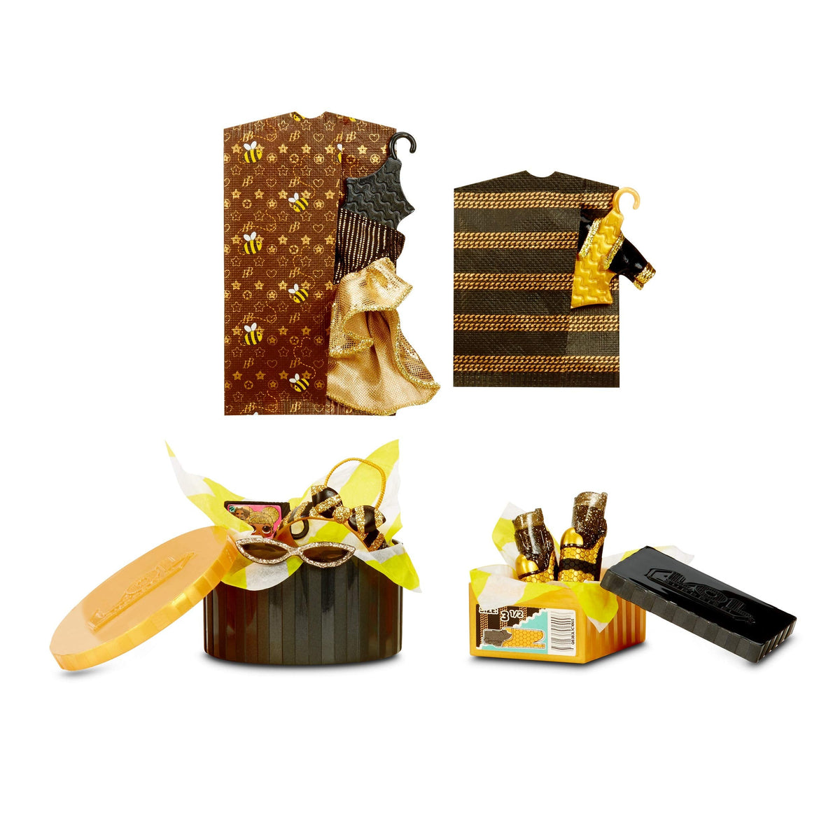 L.O.L. Surprise! JK Mini Fashion Doll Queen Bee with 15 SurprisesI