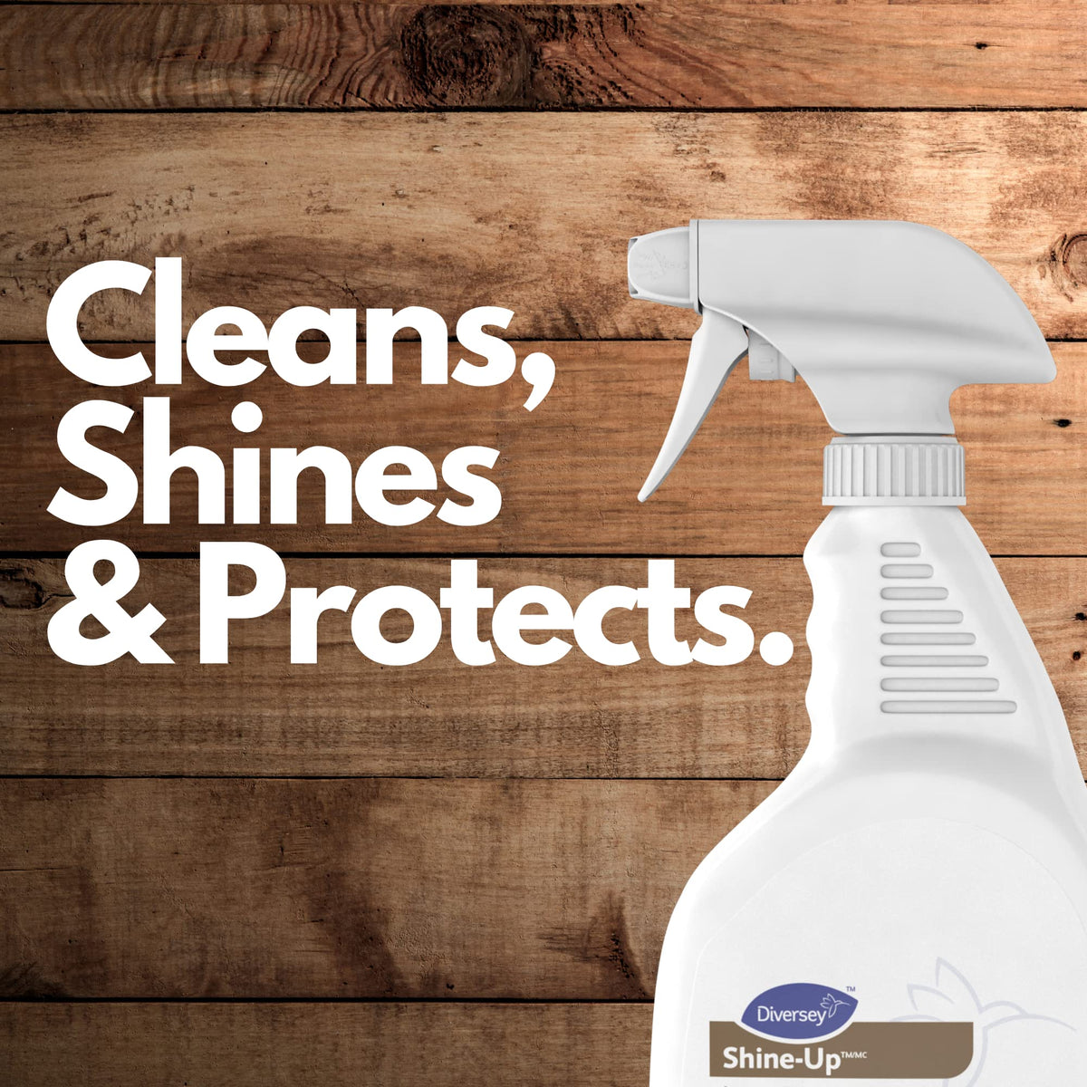Diversey, DVO4995480, Shine-Up Lemon Furniture Polish, 1 / Each, White