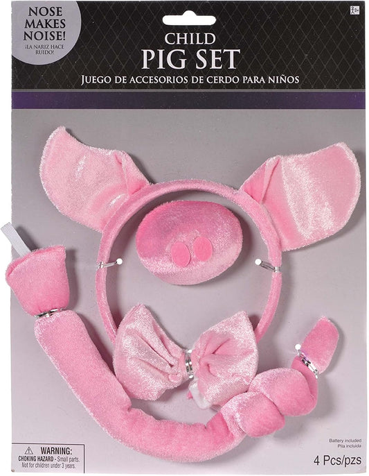 Amscan Pig Costume Accessory Kit with Sound, Child Size