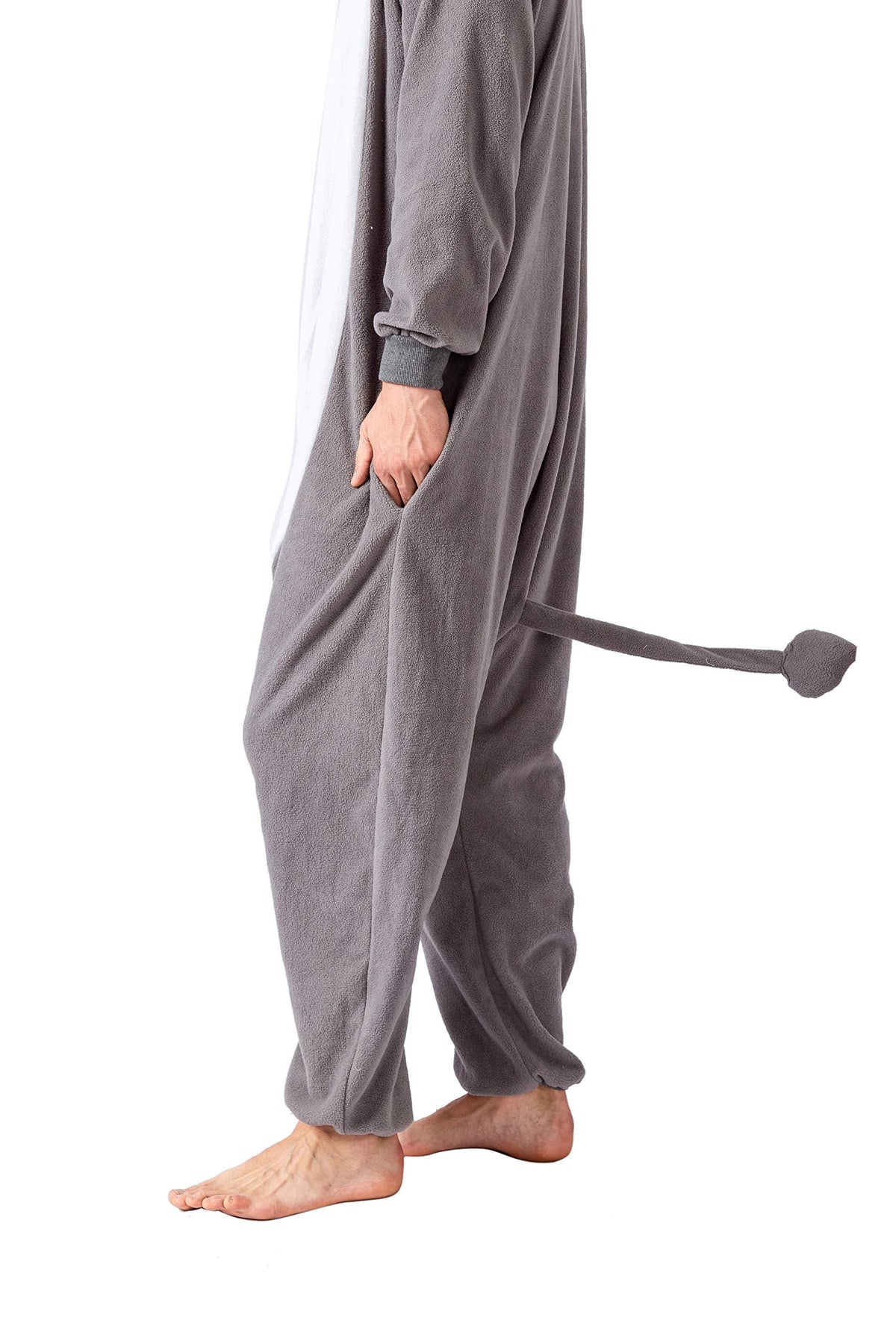 Adult & Kids Elephant Unisex Pajama Plush jumpsuit One Piece Animal Costume