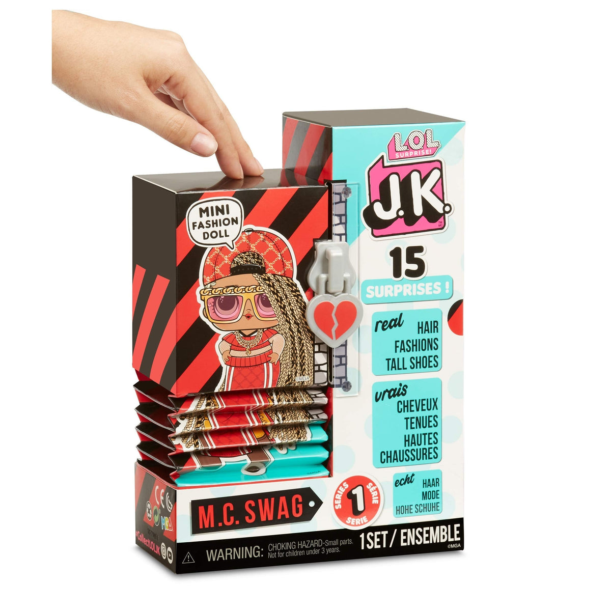 L.O.L. Surprise! JK Mini Fashion Doll MC Swag with 15 Surprises I