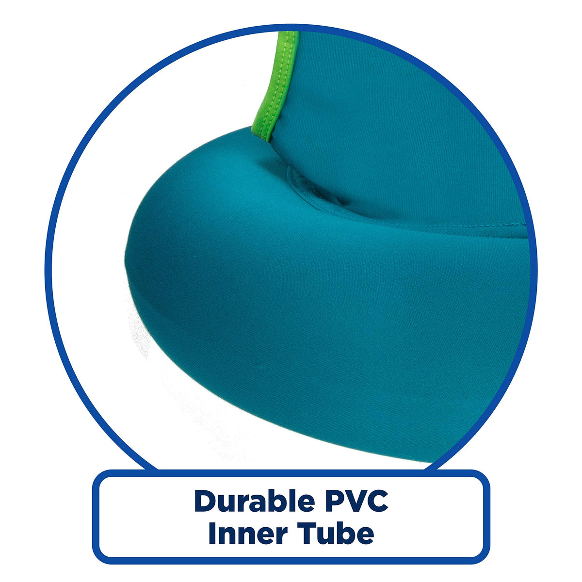 SwimSchool Deluxe Swim Trainer – with Adjustable Safety Strap –Green / Blue