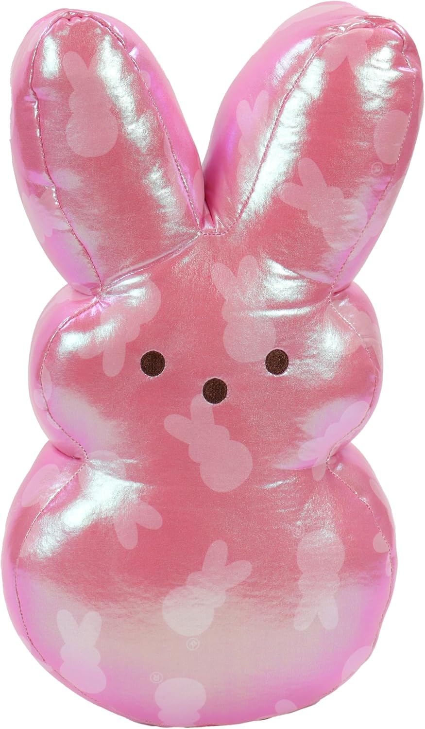 Peeps Pink Bunny Plush, Lamé Shiny Metallic, 15 Inch