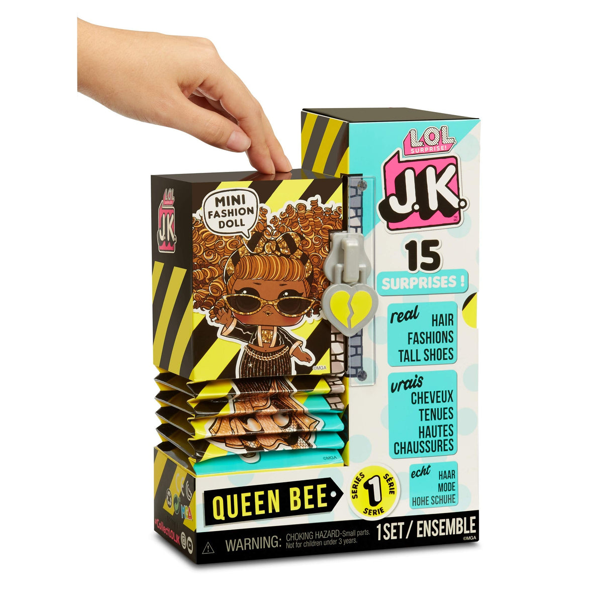 L.O.L. Surprise! JK Mini Fashion Doll Queen Bee with 15 SurprisesI