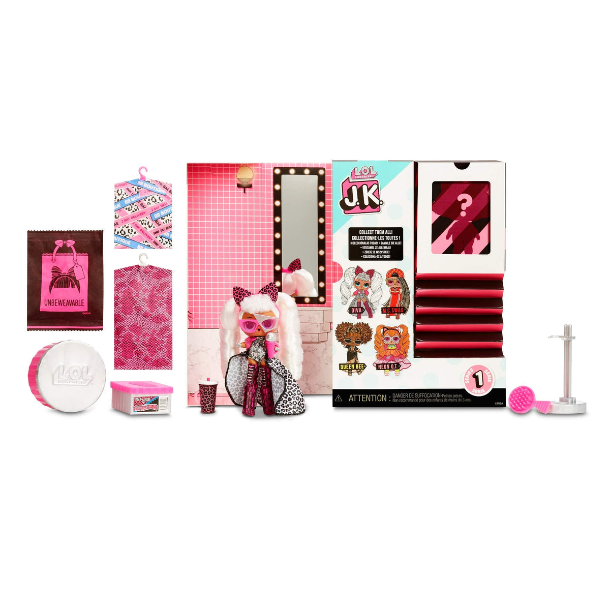 L.O.L. Surprise! LOL Surprise JK Mini Fashion Doll Diva with 15 Surprises