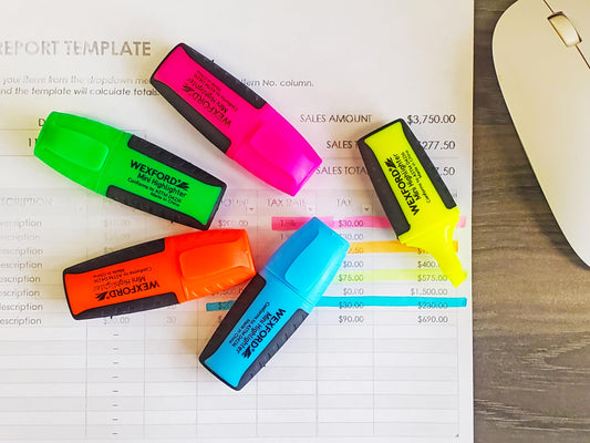 Wexford Mini Highlighter Marker with Grip (Set of 5)