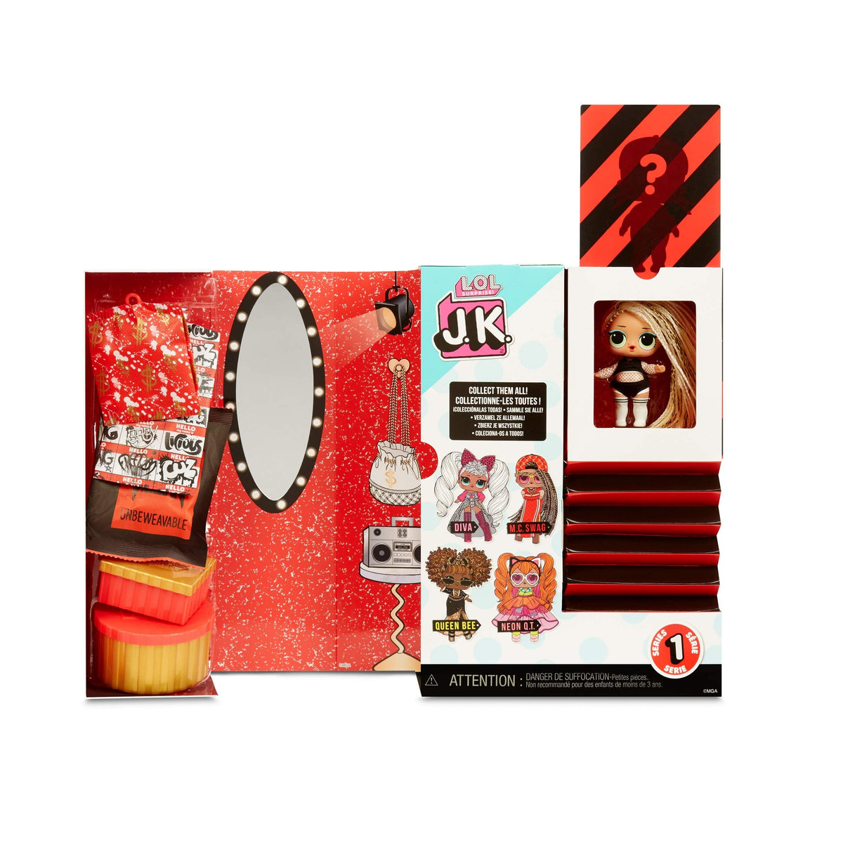 L.O.L. Surprise! JK Mini Fashion Doll MC Swag with 15 Surprises I