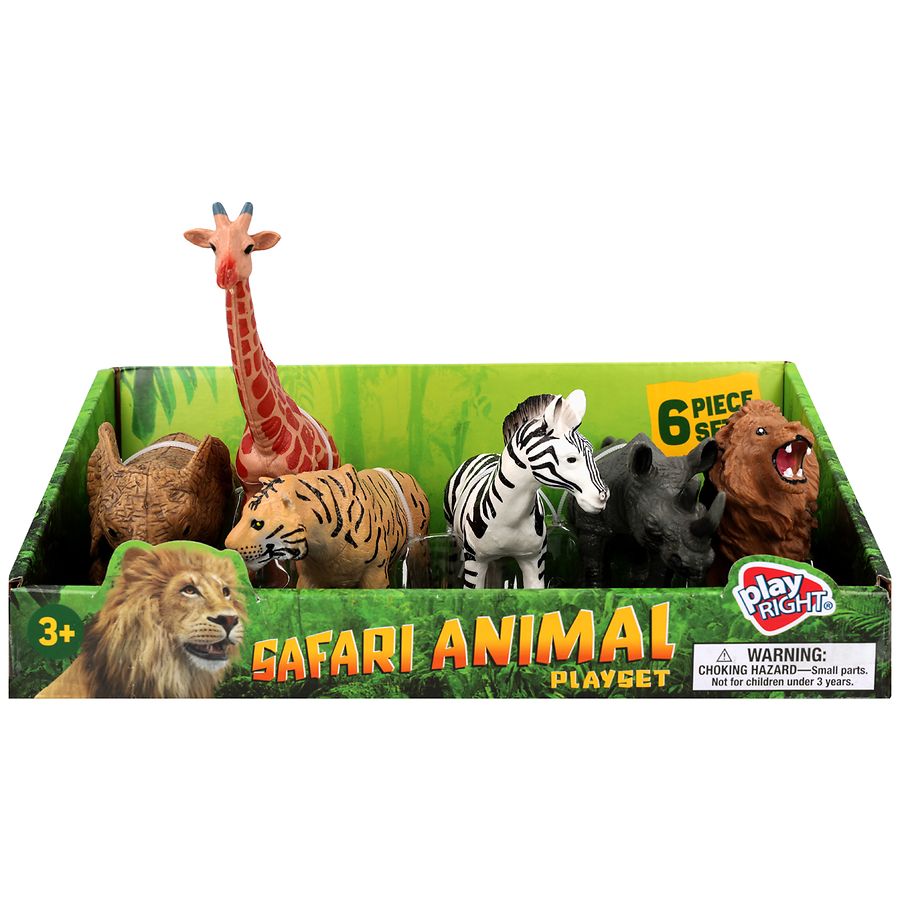 Playright Safari Animal Playset
