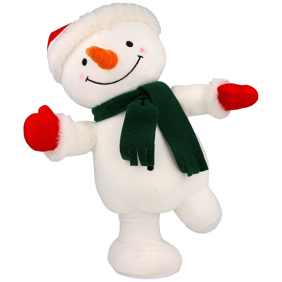Play Right Animated Ice Skating Snowman Musical Plush, 12 In