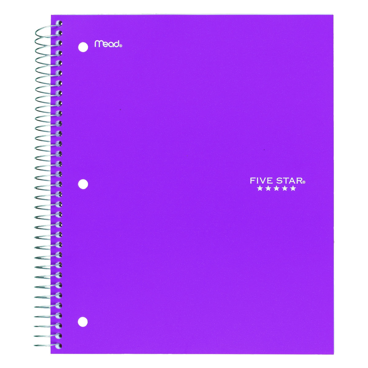 Five Star 06210 Wirebound 3-Subject Notebook, College Rule, 11 x 8 1 / 2