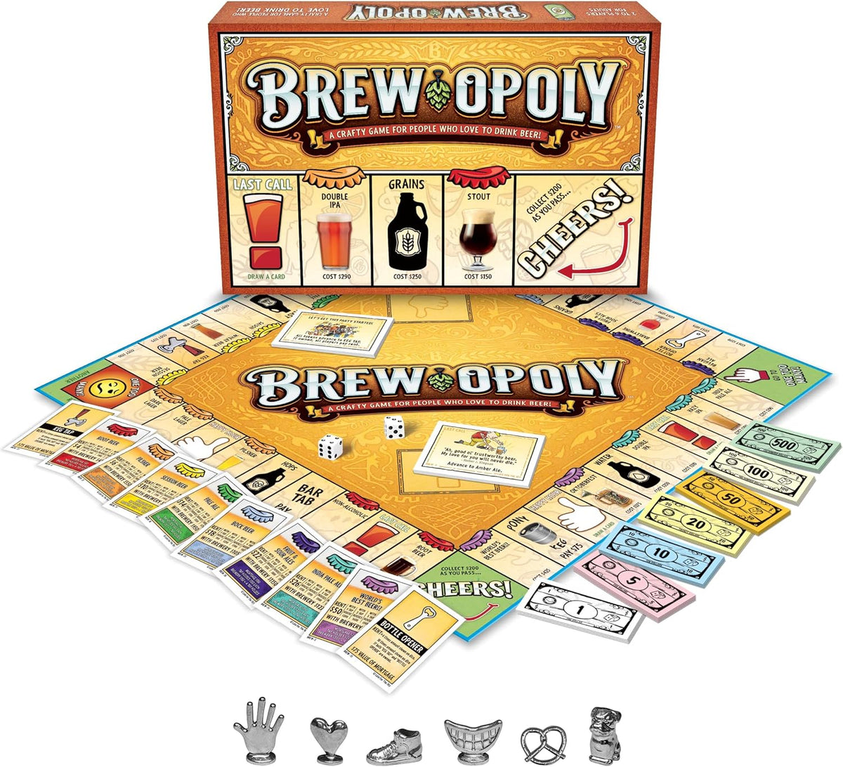 Late for the Sky Brew-Opoly Beer Board Game for Adults 21+