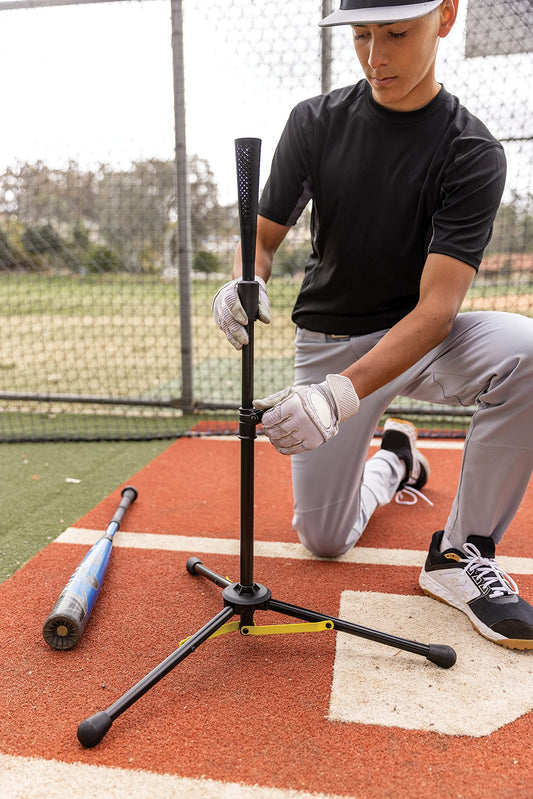 SKLZ Travel Tee Elite Adjustable Folding Baseball and Softball Batting Tee