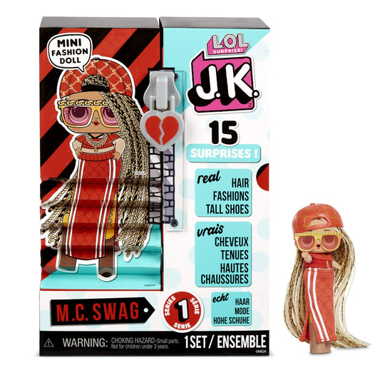 L.O.L. Surprise! JK Mini Fashion Doll MC Swag with 15 Surprises I