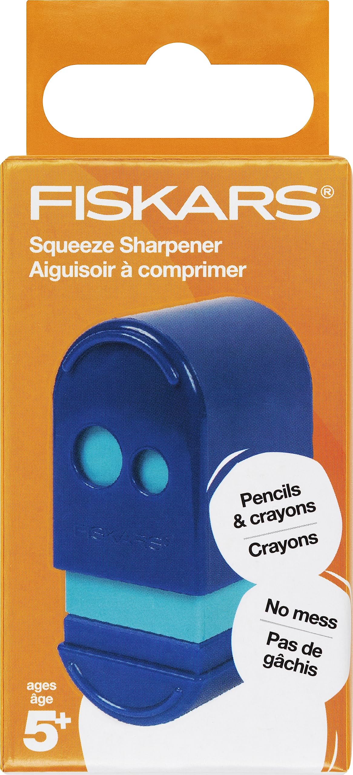 Fiskars Squeeze Sharpener, Assorted Colors - Case of 8