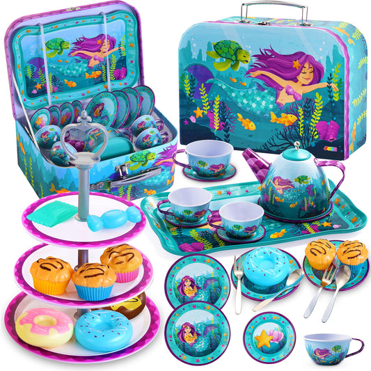 35Pcs Mermaid Tea Party Set