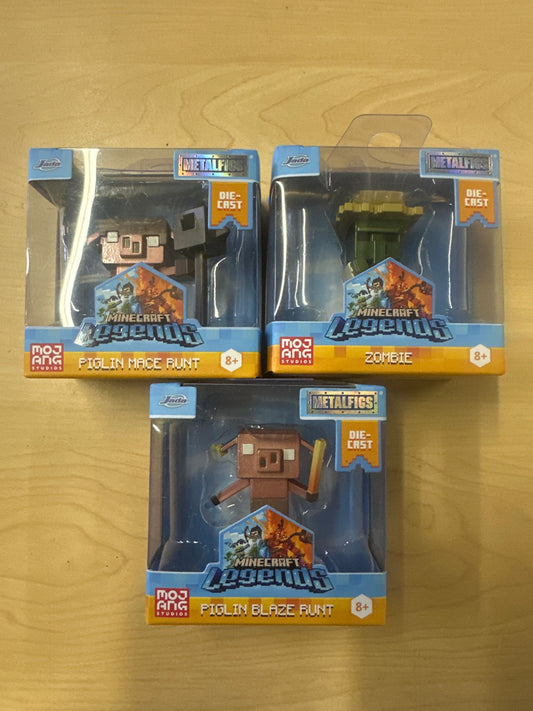 JADA METALFIGS MINECRAFT LEGENDS Die-Cast 2.5” Figure Piglin Blaze Runt