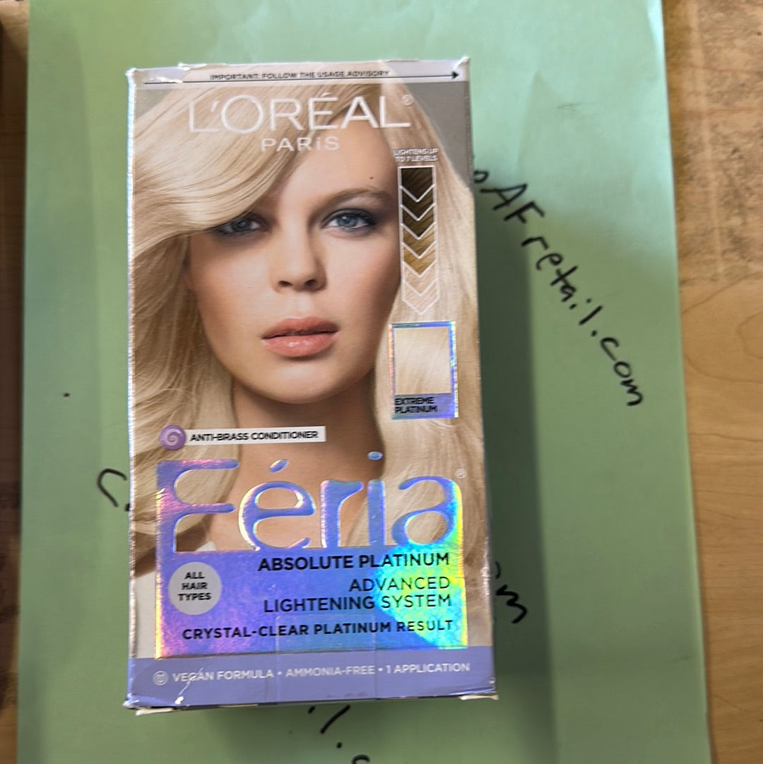 L’Oreal Paris Féria absolute platinum advanced, lightning system