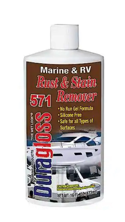 Duragloss Marine / RV Rust & Stain Remover: Removes Rust & Stains, Gel Formula