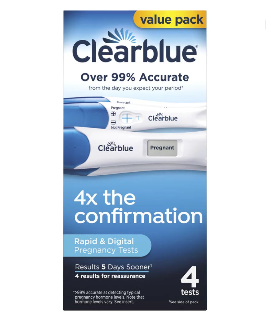 Clearblue pregnancy and ovulation tests